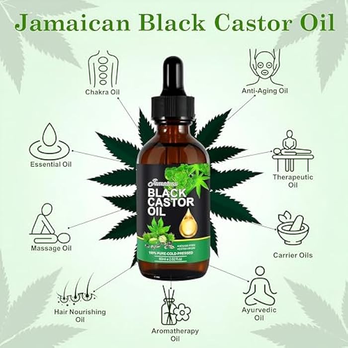 Organic Castor Oil - Jamaican Black Castor Oil is the perfect natural solution to promote hair growth and nourish skin, giving you a healthy and attractive look in a 60ml bottle. - Image 2